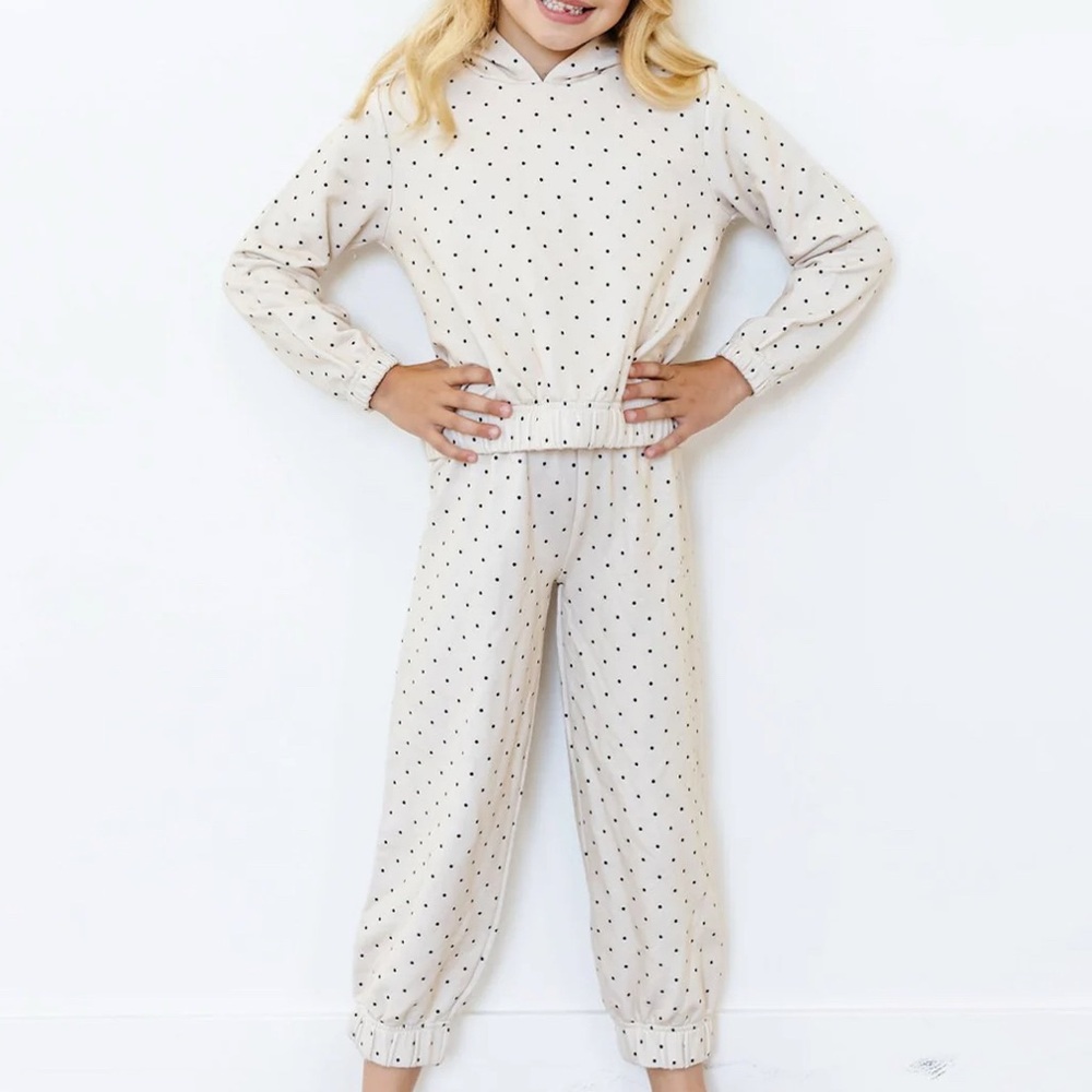 New little poppy co dotted jersey set size 2/3